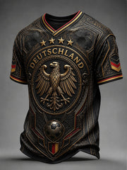 Herren-Fußball-T-Shirt aus Deutschland mit kurzen Ärmeln