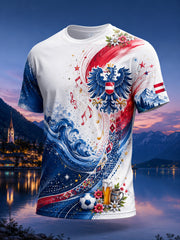 Herren-Kunstdruck-T-Shirt zum Donauinselfest