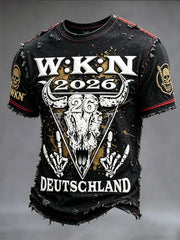 Herren-T-Shirt mit WKN-Print zum deutschen Wacken Metal Festival – cool und stylisch