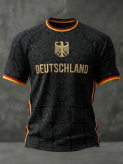 Herren-Fußball-T-Shirt mit Deutschland-Druck