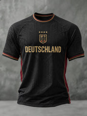 Herren-Fußball-T-Shirt mit Deutschland-Druck
