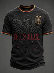 Herren-Fußball-T-Shirt mit Deutschland-Druck