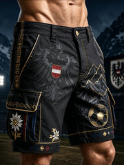 Herren-Kurzhose mit österreichi schem Fußballspiel