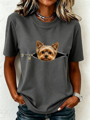 Frauen reizendes Yorkshire Terrier T-Shirt