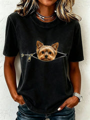 Frauen reizendes Yorkshire Terrier T-Shirt