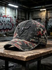 Deutscher Wacken-Metal-Festival-Camouflage-Print-Retro-Latzhut