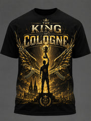 Herren-E-Sport-Feier-Print-T-Shirt mit kurzen Ärmeln