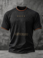 Herren-Fußball-T-Shirt mit Deutschland-Druck