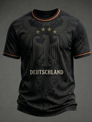 Herren-Fußball-T-Shirt mit Deutschland-Druck