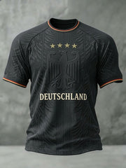 Herren-Fußball-T-Shirt mit Deutschland-Druck