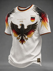 Herren-Fußball-T-Shirt mit Deutschland-Druck