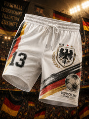 Herren-Shorts mit Adler-Football-Print