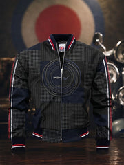 Herren Mods UK Musik Liebhaber Hahnen tritt bedruckte Affen jacke