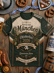 Herren-Oktoberfest-T-Shirt im Trikotstil 2026