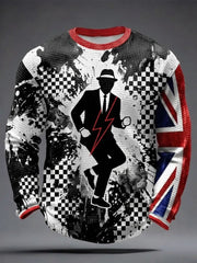Männer UK Mods Musik Liebhaber bedruckte Waffel-Tops