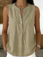 Einfaches, geklemmtes, bequemes Tank-Top für Damen