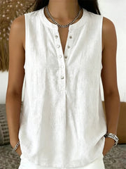 Einfaches, geklemmtes, bequemes Tank-Top für Damen