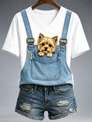 Schönes Yorkshire-Terrier-T-Shirt für Damen