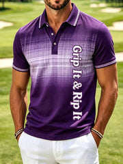 Herrenmode Business-Stil bedrucktes Poloshirt