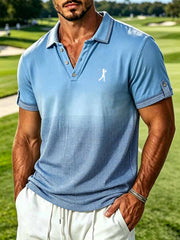 Herrenmode Business-Stil bedrucktes Poloshirt