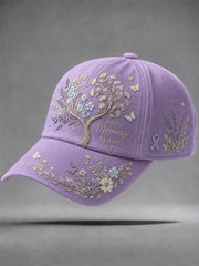 Alzheimer-Thema "Jedes Membery ist wichtig" Casual Unisex-Hut mit Blumen druck