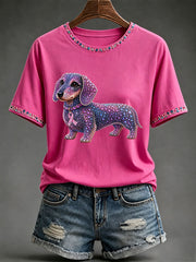 Frauen Brustkrebs Bewusstsein Print Casual T-Shirt