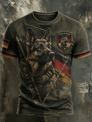 Herren-Casual-T-Shirt mit Aufdruck „Deutscher Schäferhund-Liebhaber“