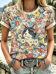 Elegantes Leinen-Baumwoll-Top für Damen