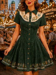 Damenkleid mit Deutschland-Oktoberfest-Bier-Print