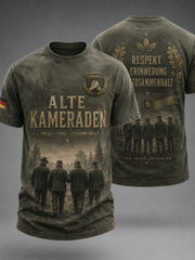 Bedrucktes Herren-T-Shirt im deutschen Stil