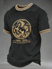 Herren-T-Shirt „Jahr des Feuerpferdes“