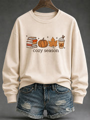 Damen gemütliches, Saison bedrucktes, lässiges Sweatshirt
