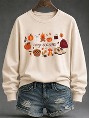 Kuscheliges, bedrucktes Freizeit-Sweatshirt für Damen