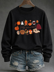 Kuscheliges, bedrucktes Freizeit-Sweatshirt für Damen