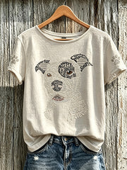 Damen-T-Shirt mit kurzen Ärmeln