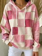 Rosa Kapuzen pullover für Damen