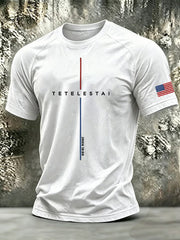 Herren-T-Shirt mit dem Aufdruck „Tetelestai“ nach Johannes 19,30