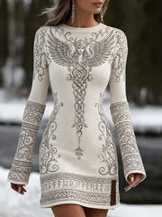 Vintage-Nordisches Freizeitkleid im Wikinger-Stil