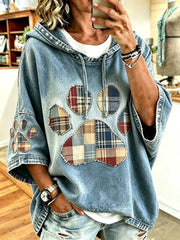 Damen Katzen druck Kunst Casual Top