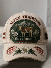 Unisex Österreichi scher Landesstil-Kunstdruck Casual Hut