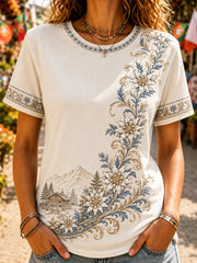 T-Shirt mit Kunstdruck zur österreichischen Frauenkultur
