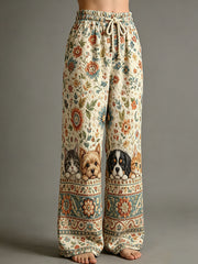 Damenhose mit Tier-Print