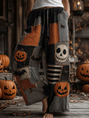 Damenhose im gotischen Stil aus Baumwolle und Leinen