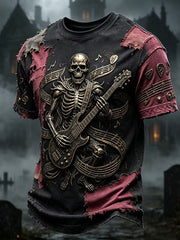 Retro-Dark-Punk-Kunstdruck-Lässiges T-Shirt