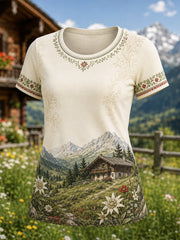 T-Shirt mit Kunstdruck zur österreichischen Frauenkultur
