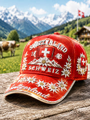 Schweizer Freizeithut mit Blumenmuster