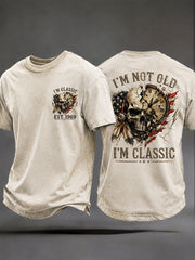 Herren-T-Shirts mit der Aufschrift „Ich bin nicht alt, ich bin ein Klassiker“