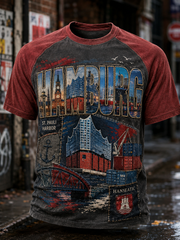 Herren-T-Shirt aus Deutschland in Hamburg mit kurzen Ärmeln