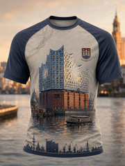 Herren-T-Shirt aus Deutschland in Hamburg mit kurzen Ärmeln