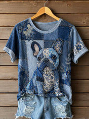 Damen-T-Shirt mit kurzen Ärmeln
